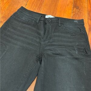 #16 Womens Juniors EUC Mudd size 9 skinny black jeans
